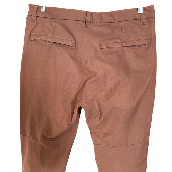 Lululemon Commission Pant Slim Tapered Fit In Reddish Pink Size 32 - Picture 9 of 13